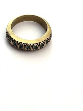 LA Vintage Dome Blue Stone Ring